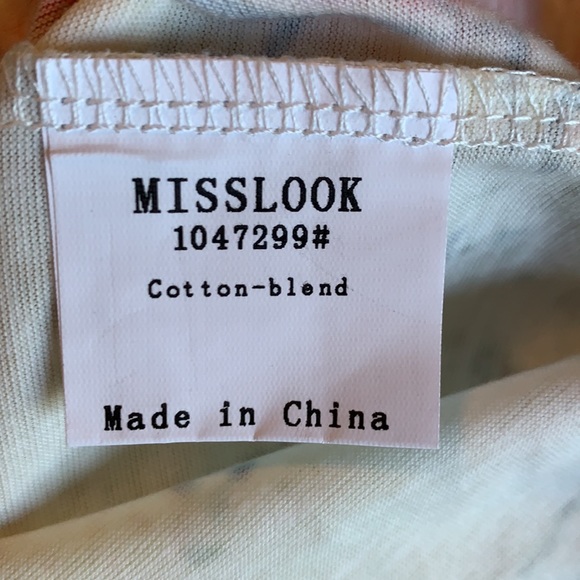 MISSLOOK NWOT Yellow Inspired Tee Size XL - Picture 5 of 5